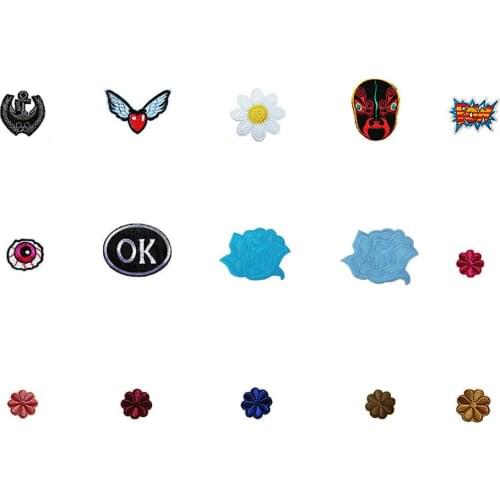 High quality Hot melt adhesive Patch Applique Embroidery DIY Badges Iron on patch Decoration Clothing Accessories Craft supplies