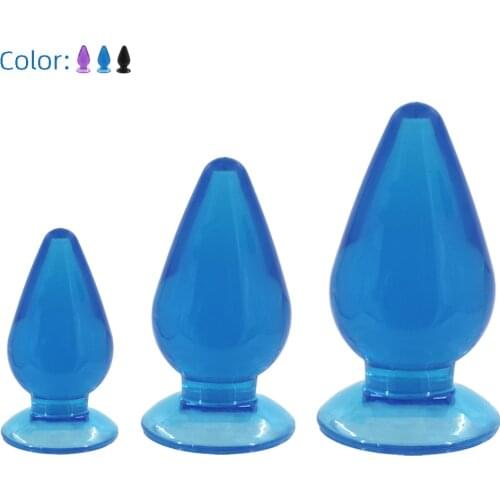 Transparent Huge Anal Plug Women Masturbation Smooth Butt Beads Gay Men Adult Sex Toys Dilator Anus Erotic Show Props Products