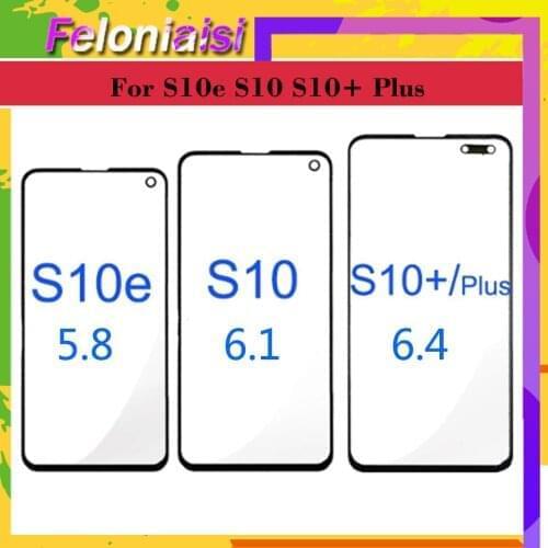 Touch Screen For Samsung Galaxy S10 G973 / S10+ Plus G975 / S10E G970 Touch Panel Front Outer S10 LCD Glass Lens