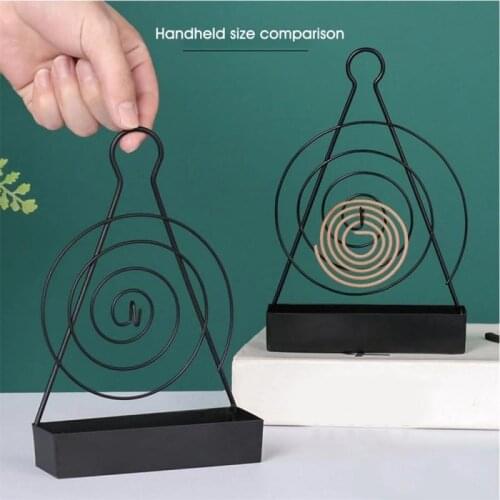 Nordic Retro Iron Insect Mosquito Coil Holder Innovative Home Incense Sandalwood Mosquito Repellent Coil Holder Anti-mosquito