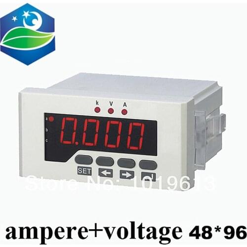 Three phase combination meter voltmeter amperemeter