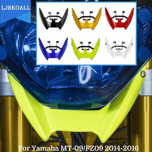 Front Beak Nose Cone Extension Motorcycle Front Cowl Upper Headlight Fairing Bracket For Yamaha MT-09 MT 09 FZ09 2014-2016 2015