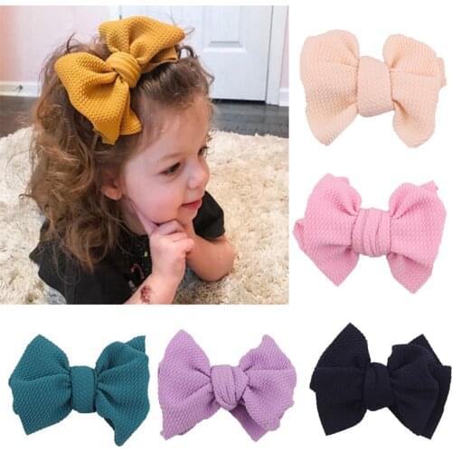 Waffle Fabric Ornament Corn Grain Barrettes DIY Fixed Bangs Hairpin Bow Headdress Hair Accessories for Girls Women Gifts