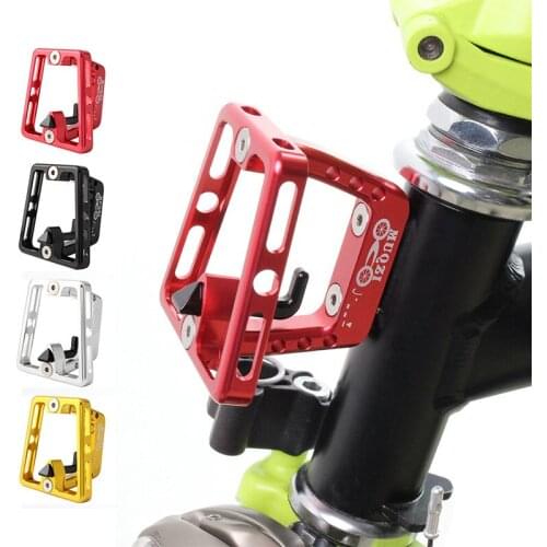 Bike Multi-color Front Carrier Adapter Folding Bags Cargo Rack Bracket Aluminum Alloy Mount Base For Brompton Bike