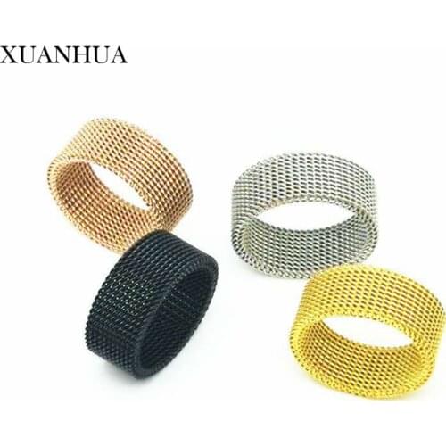 XUANHUA Rose Gold Ring Charm Stainless Steel Jewelry Woman Vogue 2019 Unisex Jewelry Accessories wholesale lots bulk