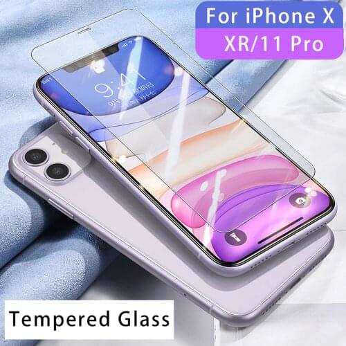 9H for iPhone 6 6s 7 8 plus x xr xs max 11 pro max tempered glass protective film phone screen protector on the glass smartphone