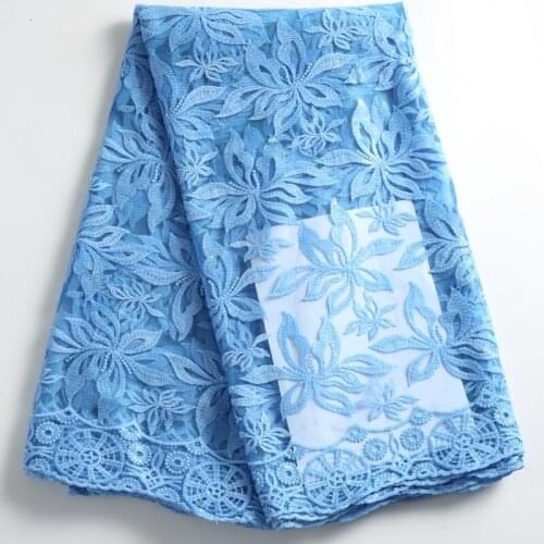 Zhenguiru High Quality Sequined African Lace Fabric 2021 French Lace Fabric Fabric Tulle Nigerian Fabric For Women Wedding A2267