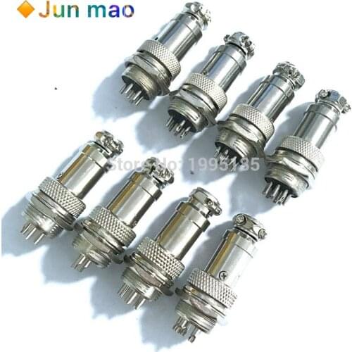1set GX16-2/3/4/5/6/7/8/9/10 Pin Male & Female Diameter 16mm Wire Panel Connector GX16 Circular Connector Aviation Socket Plug