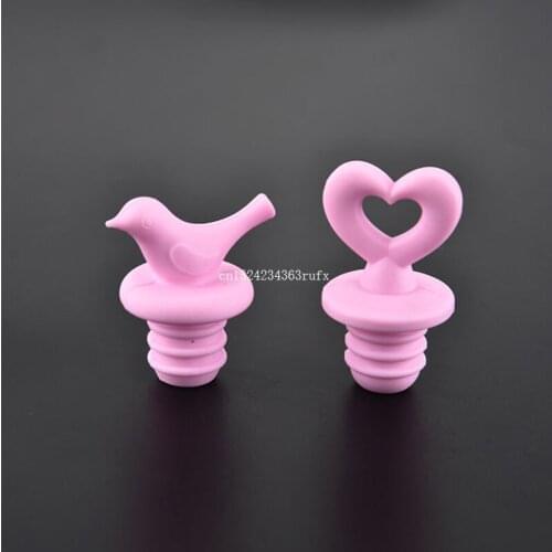 200pcs Wine Pourer Stoppers Bird Star Design Silicone Wine Stopper Bottle Caps Wedding Gift Party Favors
