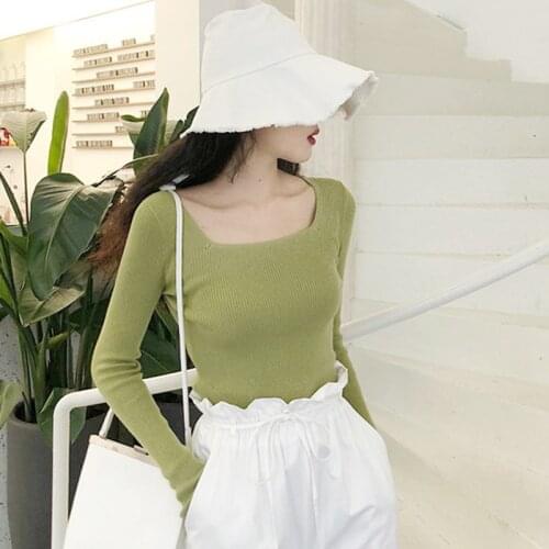 2019 New Fashion Women Shirts Knit Shirts Long Sleeve Women Shirts Tops