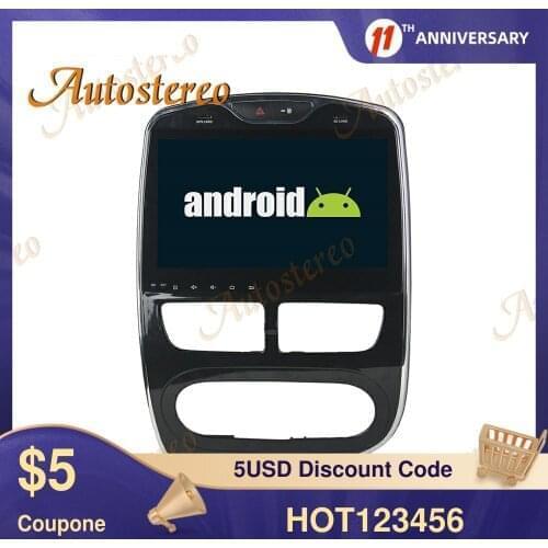 Android 9 8 Core GPS Map Navigation For Renault Clio 2013-2017 Car No DVD Player Stereo Head Unit Multimedia Player Auto Radio