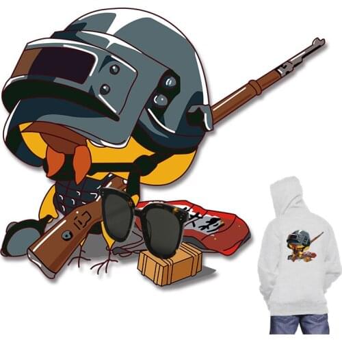 Game patterns Applique on Clothes Thermal transfer printing Washable Character Patch for Clothing Chest badges