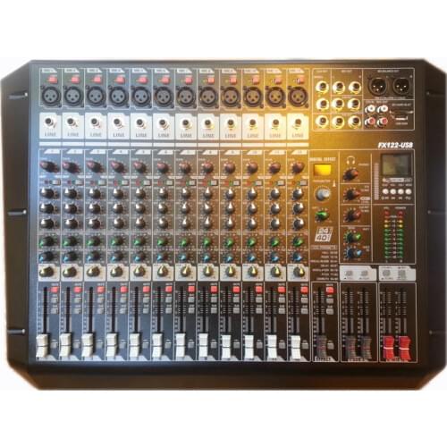 Audio Mixer FX122-USB Professional mixer 12 channel mixing consoles audio mixing console mixer for stage concert In amplifier