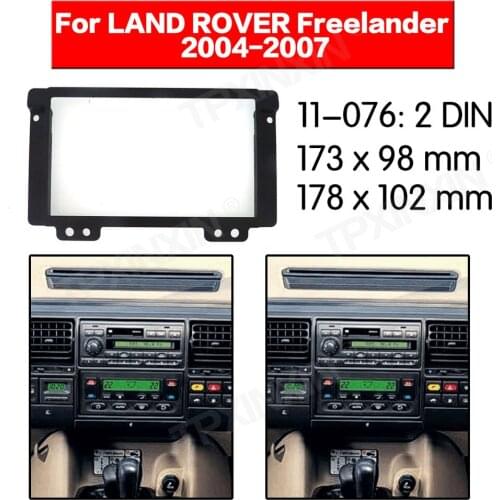 Car radio Frame Panel Auto Radio Stereo Fascia For LAND ROVER Freelander Dash Plate Facia Panel Mount Trim Kits Frame Adapter