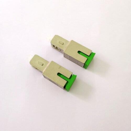 Free Shipping 2pcs/lot Fiber Optic SC APC Female to SC UPC Male Adapter