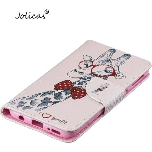 Telephone Covers Case For coque Samsung A40 Cartoons PU Leather Wallet Book Phone Shell Protector Samsung Galaxy funda A40 Cell