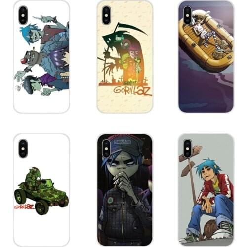 For Xiaomi Redmi 4A S2 Note 3 3S 4 4X 5 Plus 6 7 6A Pro Pocophone F1 Accessories Phone Cases Covers Cartoon Gorillaz Boat
