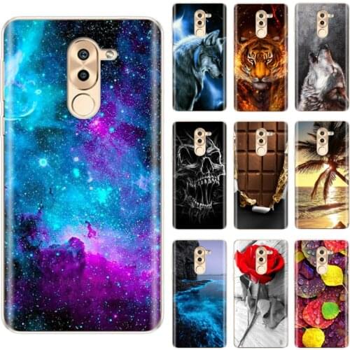 For Honor 6X Case Soft Silicone Phone Cover for Huawei Honor6x 6 X TPU Back Coque Cartoon Bumper Full Protection Cute Phone Case