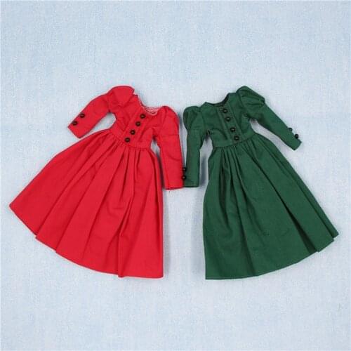 DBS outfits icy Blyth doll red dress green dress bjd toy clothes