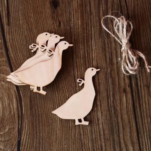 Wooden Geese for Christmas Tree Ornament Decorations, unfinished wood tags,animal party decorations, gift tags