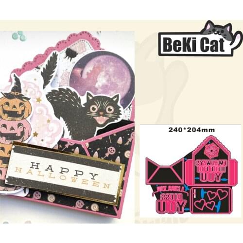 Envelope Box Card cutting die file Original Stencils for DIY Scrapbooking photo album Decorative DIY Paper Cards