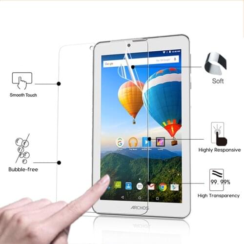 Premium HD lcd Glossy screen protector film For Archos 70B Xenon 7.0" tablet front high clear screen protective films + tools