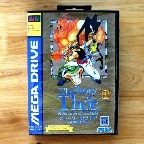 The Story Of Thor 16 Bit SEGA MD Game Card With Retail Box For Sega Mega Drive For Genesis