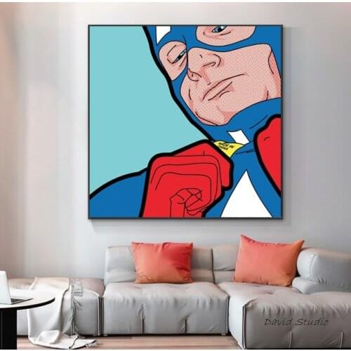 The Secret Life of Heroes Acrylic Painting Funny Cartoon on Canvas Oil Painting On Canvas For Baby Bedroom Wall Decoration