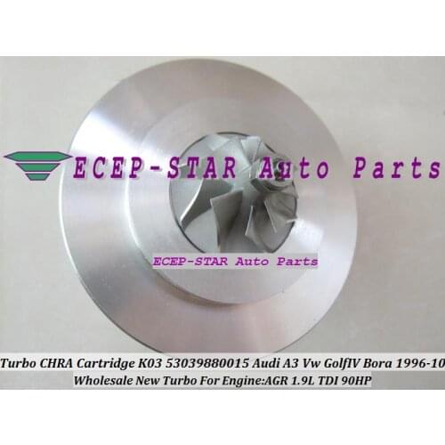 Turbo CHRA Cartridge K03 53039880015 53039700015 038145701A 038145701AX 038145701AV 038145701D For AUDI A3 VW Golf 4 Bora 1.9L