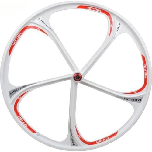 26 Inch Wheel Mountain Bicycle Wheel Rims MTB 5 Spokes Magnesium Alloy NBK Shaft Bearing Multi Speeds Quick Release Disc Brake