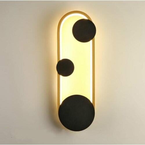 Led Creative Wall Lamp Modern Living Room Corridor Decorate Bed Golden white Led Light Lamp Hotel Rectangle Wall Lighting