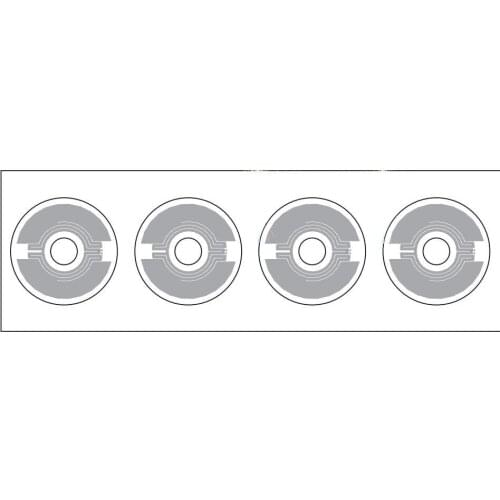 Best-selling 860-960MHz Universal RFID UHF Disc Wet Inlay Sticker Impinj Monza 4QT