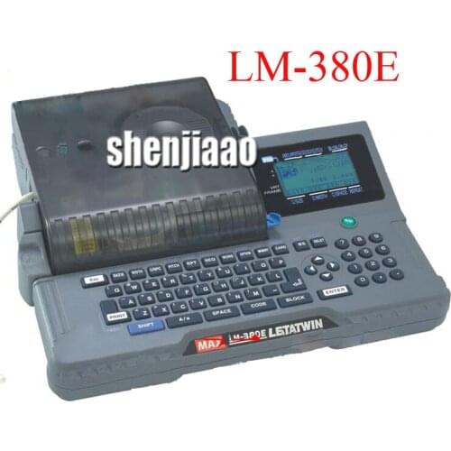 MAX Line Number Machine Code Machine Line Machine Printer Heat Transfer Mode (300 dpi) LCD Liquid Crystal Display LM-380E