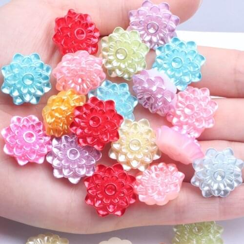 New Half Pearls ABS Imitation Pearl 3 color option Garland Flowers 19mm Wedding Party Decorations DIY Nail Jewelry Accessories