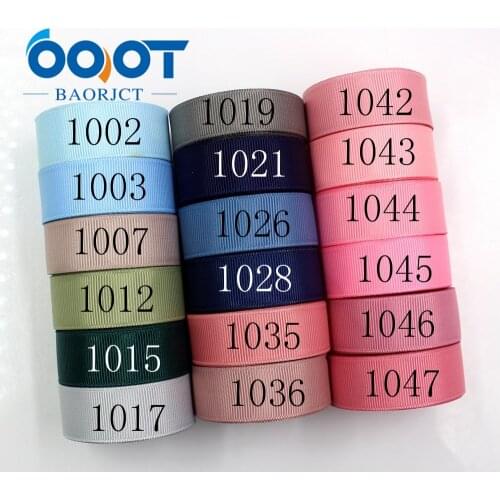 OOOT BAORJCT 181012-L20mm-3,20mm 10yards Solid Color Ribbons Thermal transfer Printed grosgrain,DIY Clothing handmade materials