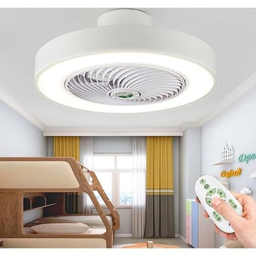 Ceiling Fan with LED Light Adjustable Wind Speed Color Temperature Smart Modern Childrens Simple Fashion Creative Chandelier