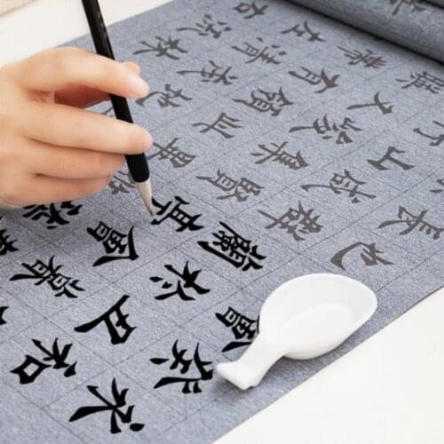 Chinese Calligraphy Copybook Magic Water Writing Cloth Set for Calligraphy Practicing Chinese Reusable Water Writing Cloth