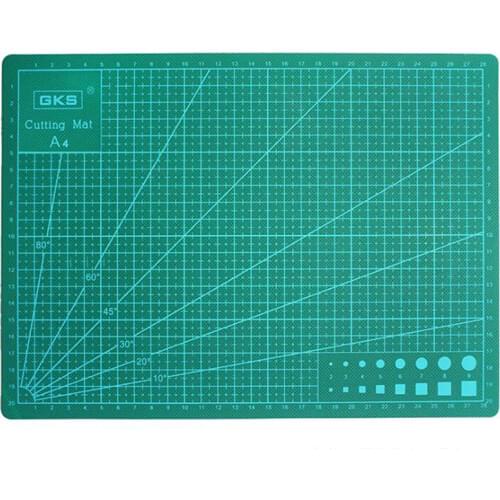 PVC Cutting Mats A4 size Durable Self-healing Cutting Pad for Office and School Cutting 22cm*30cm Cutting Plate Dark Green