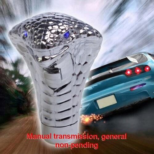 Car Gear Shift Knob Auto Car Manual Gear Shift Knob Stick Led Eye Chrome LED Cobre Gear Shift Knob Snake Modify Cool Shift Lever