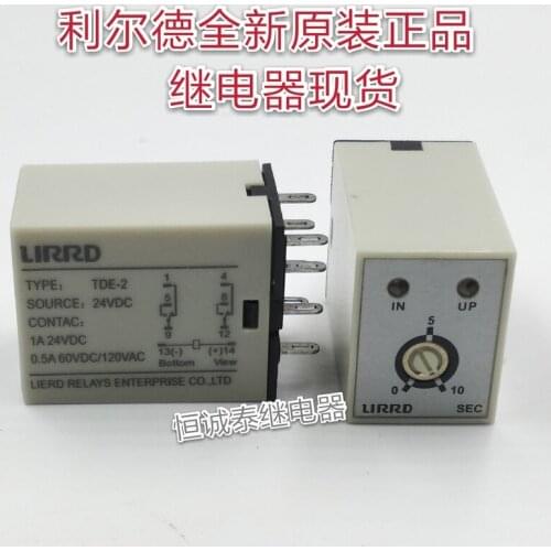 TDE-2 24V 24VDC brand-new authentic LIRRD Lieder relay 8 feet