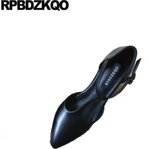 Platform shoes women 2018 sandals high heels korean t bar size 33 ladies wedge ankle strap 4 34 pointed toe summer black pumps