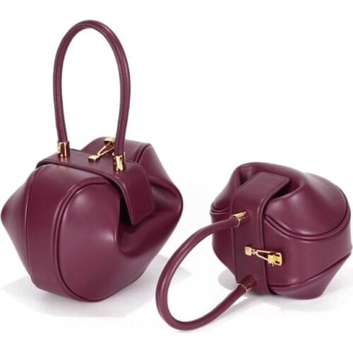 Women Fashion Split Leather Clutch Handbags Evening Wrist Bags Top Handle Bag 20CA