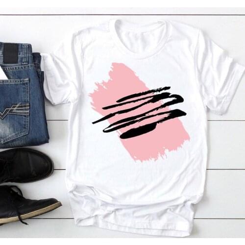 Women 2021 Watercolor Simple Short Sleeve 90s Fashion Cartoon Summer Graphic T Top Lady Print Tee Female Tshirts Clothes T-Shirt