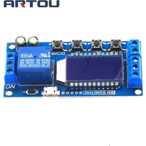 1 Channel Relay Module Delay Power Off Disconnect Trigger Delay Cyclic Timing Circuit Switch XY-LJ02