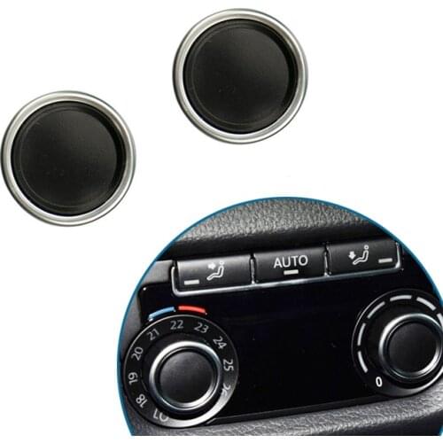 1Pc Rear Air Conditioning Knob Trim Cover Panel Decorative Cover Plating Ring For Volkswagen Sharan Auto Replacement Accessories
