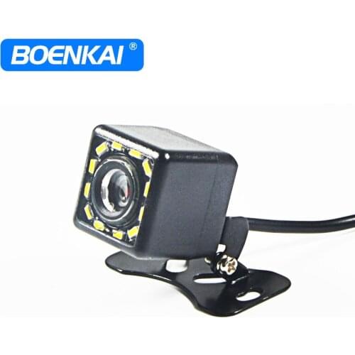 12 Led Night Vision Car Back Up Camera Universal Reversing Assist Reverse Rear View Car Camera Parking Monitor CCD Waterproof