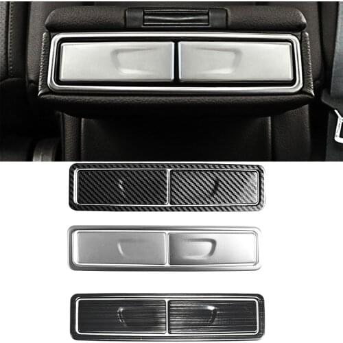 3pcs/set Rear Armrest Box Car Cup Holder Sticker Cover For Mercedes Benz C Class W205 GLC X253 GLA X156 S Class CLS GLE GLS