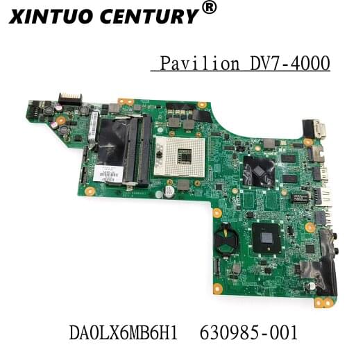 630985-001 630985-501 para HP pabellón DV7-4000 placa base de computadora portátil DA0LX6MB6H1 HM55 216-0774211 DDR3 placa base