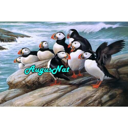 Sea diamond painting ocean birds daimond embroidery full drill diamant gemstone picture oil paint by number crystal poster decor