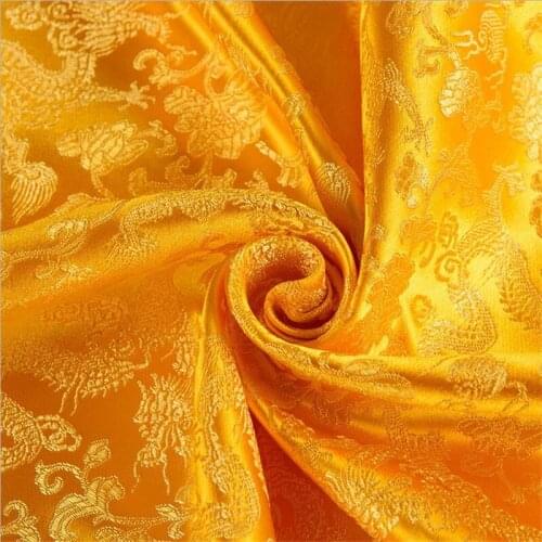 CF44 5Yard 115cm Wide Jacquard Brocade Fabric Chinese Fashion Fabric Wedding Cheongsam Qipao Fabric Cosplay Antique Cloth Fabric